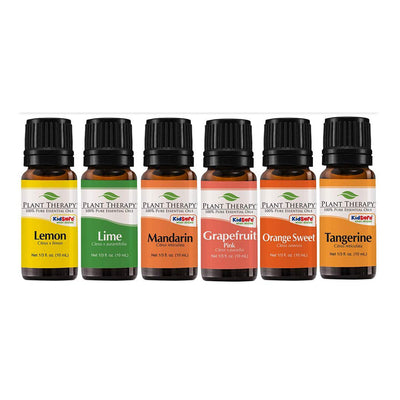 Plant Therapy Aroma Diffusible 10 mL Essential Oils, Set of 6, 1/3 Oz, Fruits