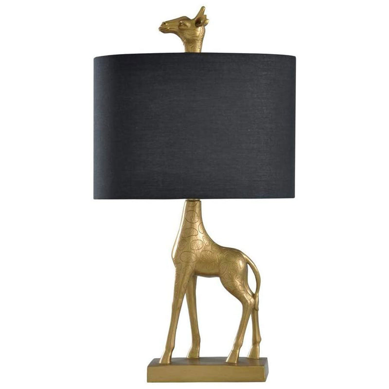 Collective Design Signature 27in Portable Giraffe Table Lamp, Gold (Open Box)