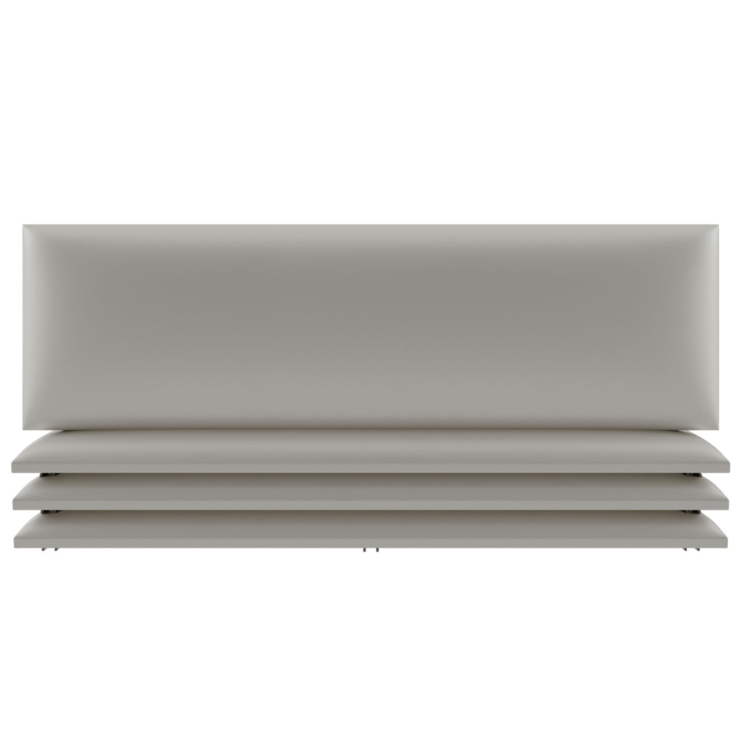 Vant 39 x 46" Floating Upholstered Décor Wall Panels, Metallic Champagne (4 Pk)
