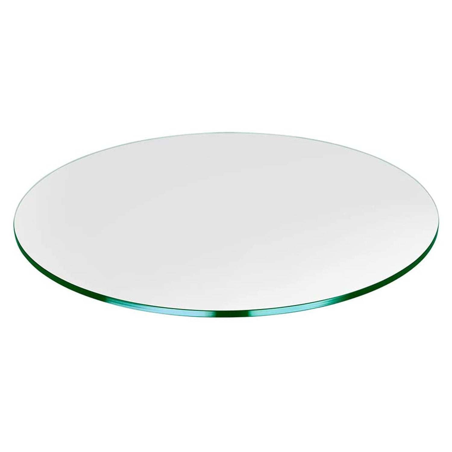 Troy Systems 34 Inch Round Flat Polish 3/8 Inch Thick Glass Table Top (Open Box)