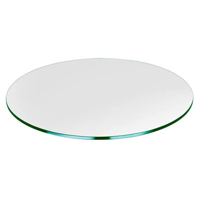 Troy Systems 34 Inch Round Flat Polish 3/8 Inch Thick Glass Table Top (Open Box)