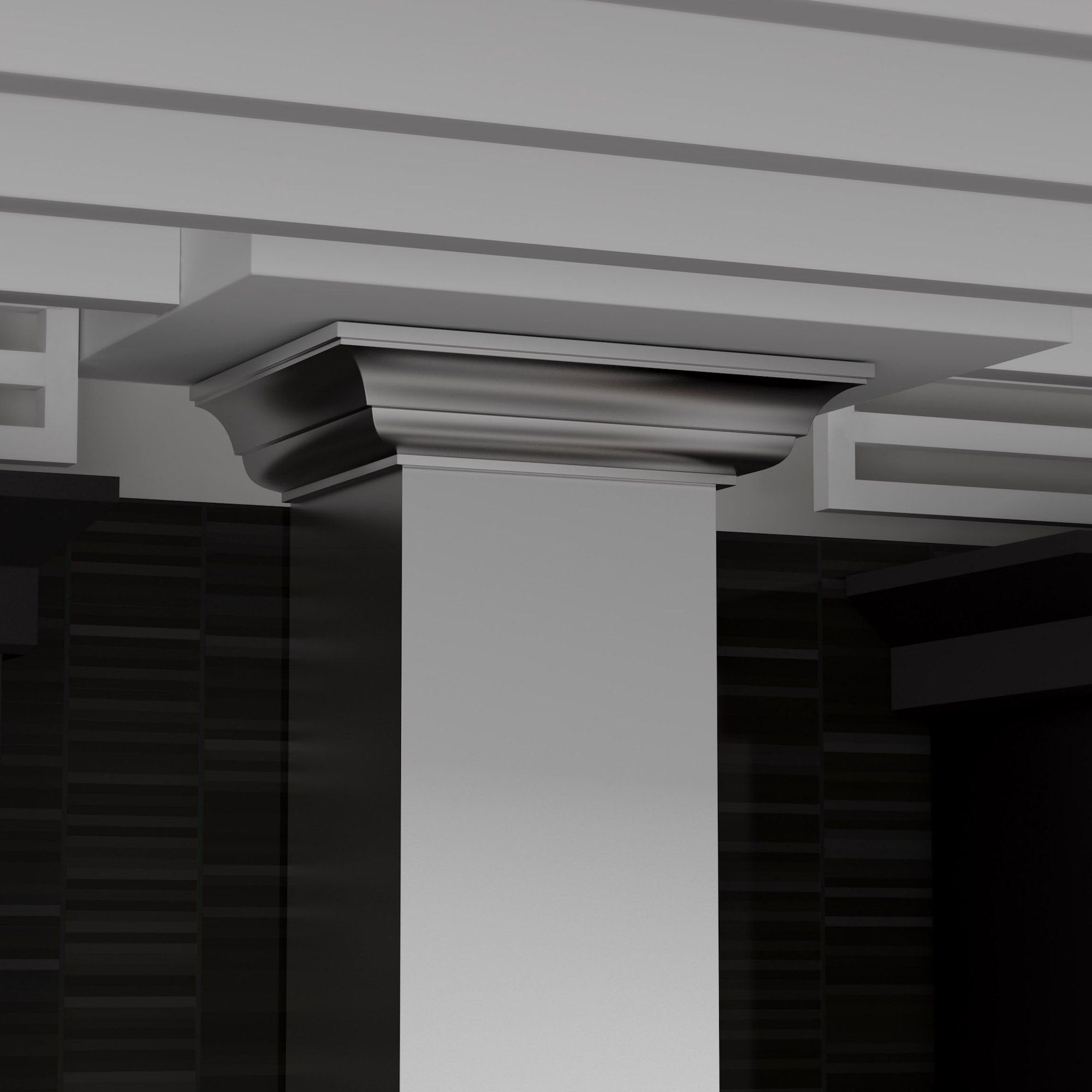 ZLINE KL3CRN 36 Inch Mount Wall Range Hood With Crown Molding, Stainless Steel