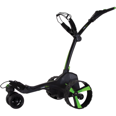 MGI Zip X5 Electric Golf Push Cart Swivel Wheel Caddie with Accessories, Black
