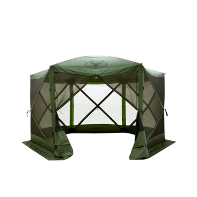 Gazelle 4 Person 5 Sided Portable Pop Up Gazebo Screened Tent (Open Box) - VMInnovations