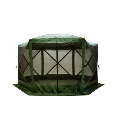 Gazelle 4 Person 5 Sided Portable Pop Up Gazebo Screened Tent (Open Box)