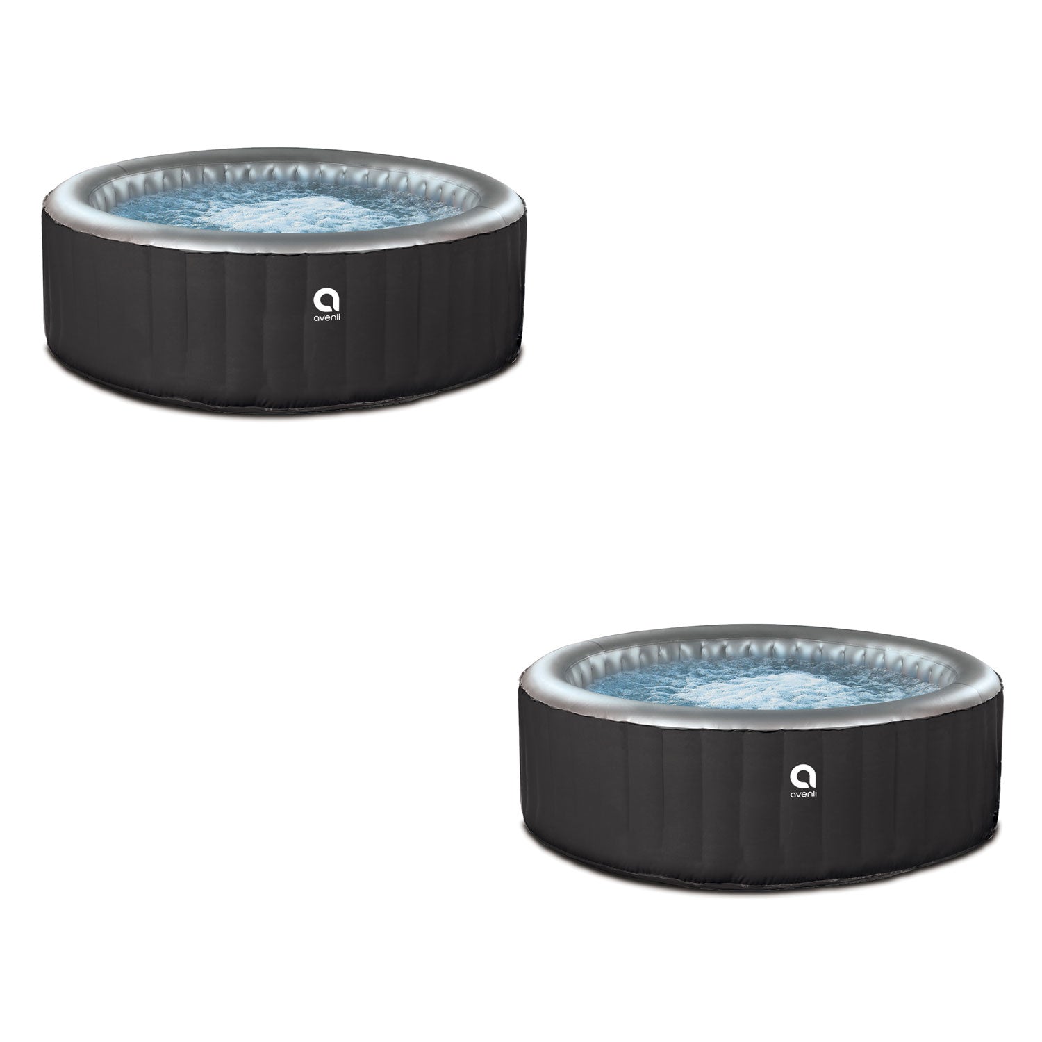 JLeisure Avenli 800 Liter 65 inch 4 Person Inflatable Round Hot Tub Spa (2 Pack) - VMInnovations
