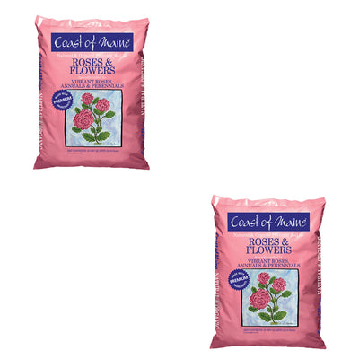 Coast of Maine Organic Potting Soil for Roses and Flowers, 20 Quart Bag (2 Pack) - VMInnovations