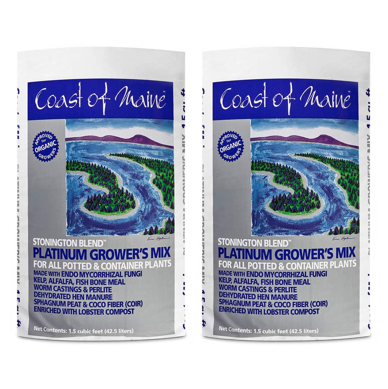 Coast of Maine CMSBO15 Garden Stonington Blend Organic Growers Mix (2 Pack) - VMInnovations