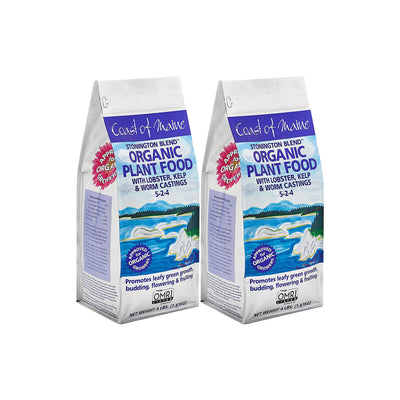 Coast of Maine Organic Stonington Blend Plant Food, 4 Pound Bag (2 Pack) - VMInnovations