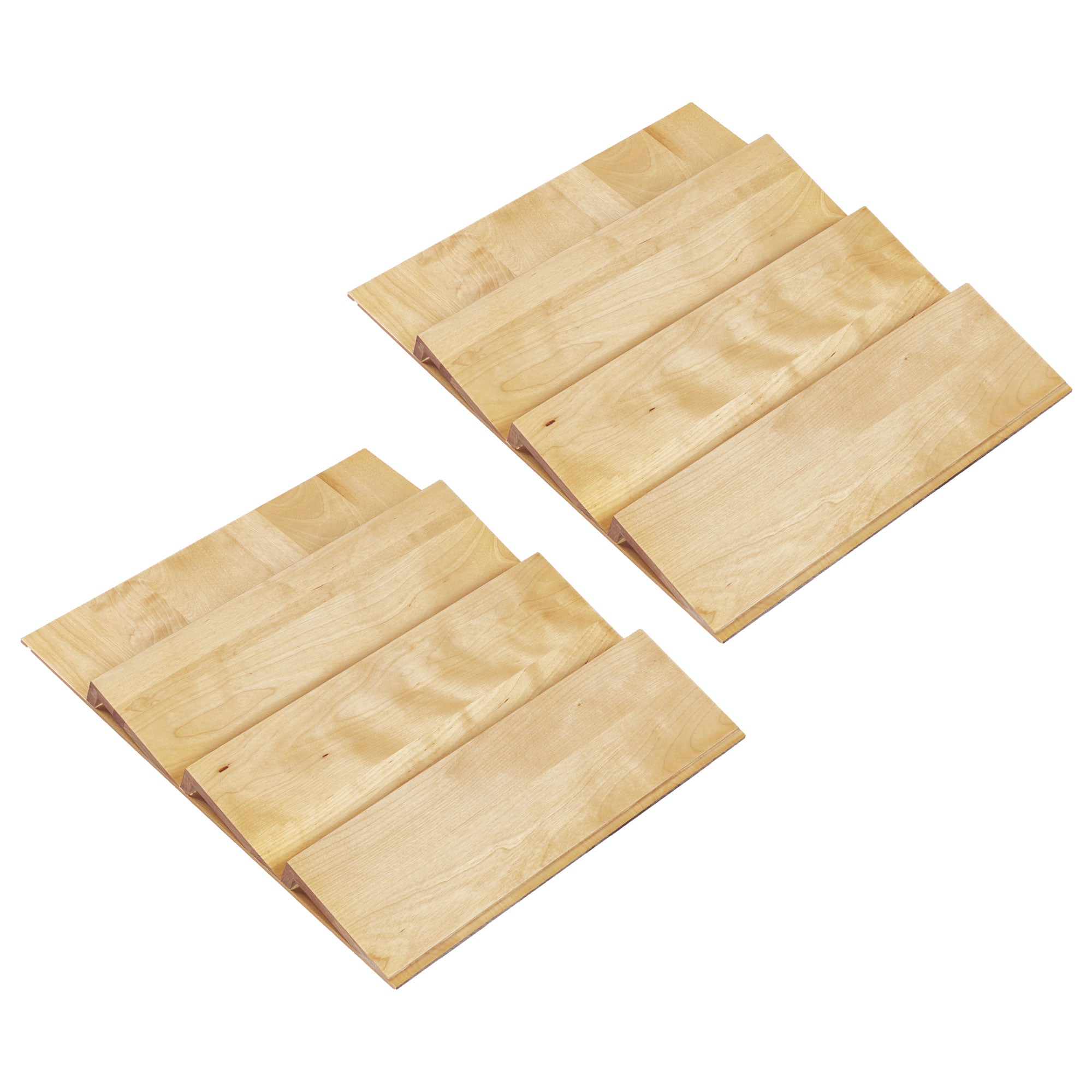 Rev-A-Shelf 4SDI-18 16 Inch Wood Spice Drawer Organizer Insert, Natural (2 Pack)