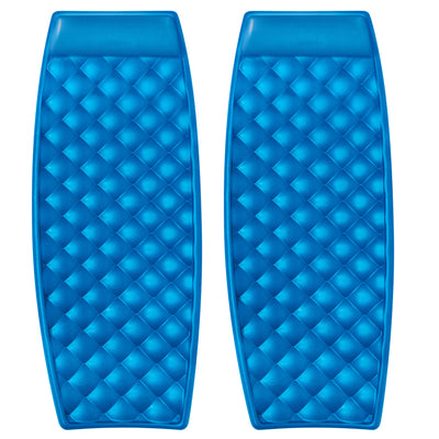 SwimWays Aquaria Solana Float Lounger for Swimming Pool Lounging, Blue (2 Pack)