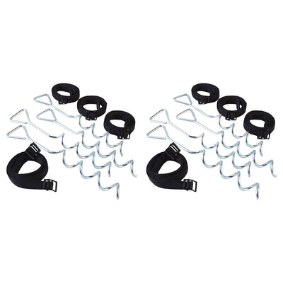 JumpKing ACC-AK Anchor Tie to Ground Kit for Trampolines in Windy Areas (2 Pack)