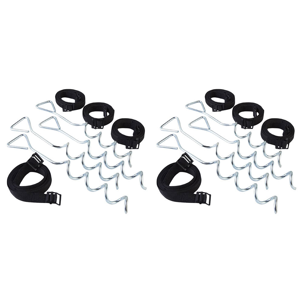 JumpKing ACC-AK Anchor Tie to Ground Kit for Trampolines in Windy Areas (2 Pack)