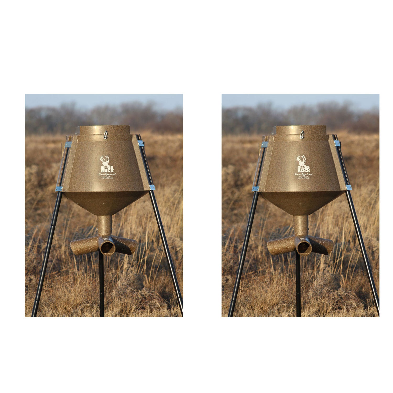 Boss Buck Hunting Oversize 350lb Capacity Game Feeder Delivery System (2 Pack)