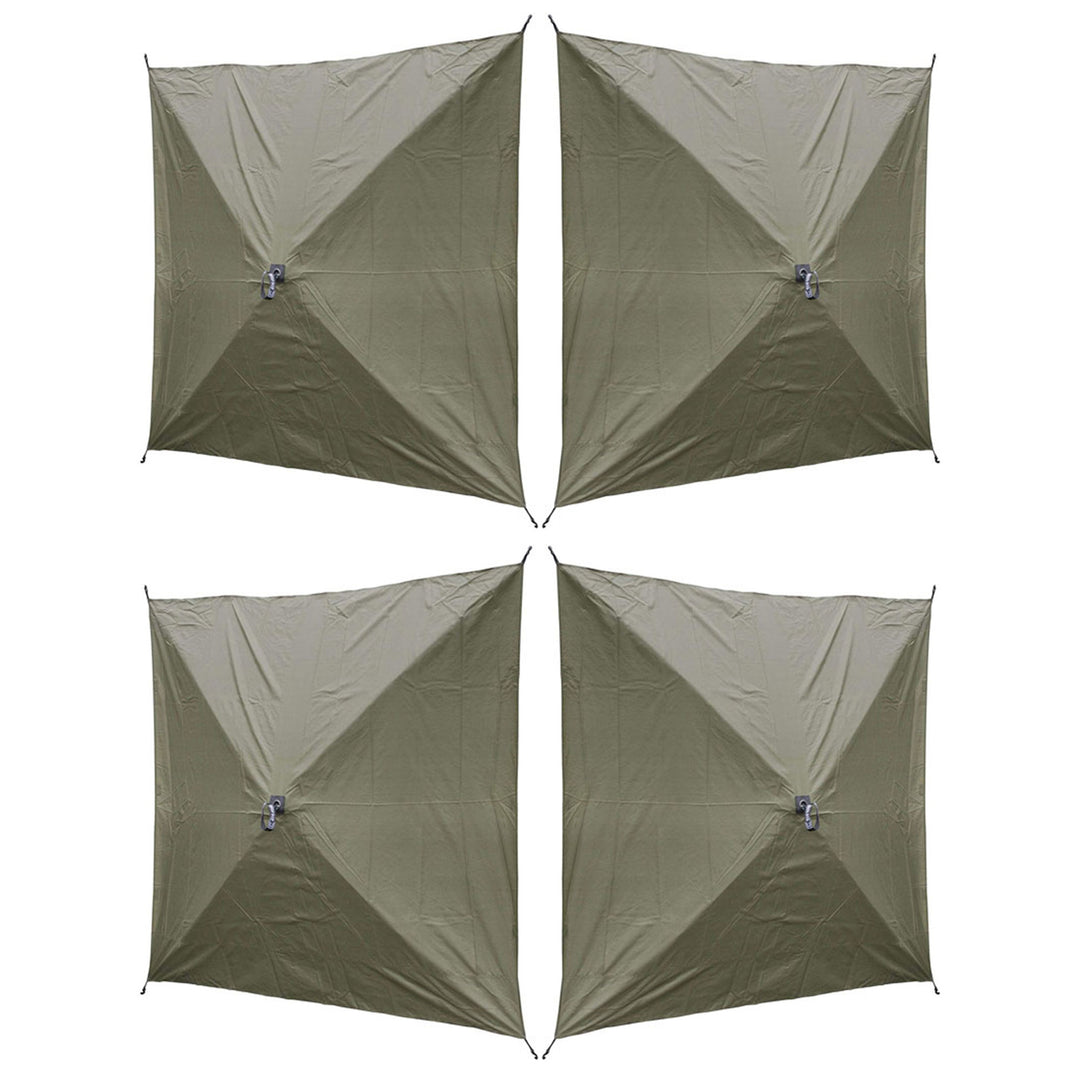 Clam Quick Set Screen Hub Green Tent Wind & Sun Panels, Accessory Only (4 Pack)