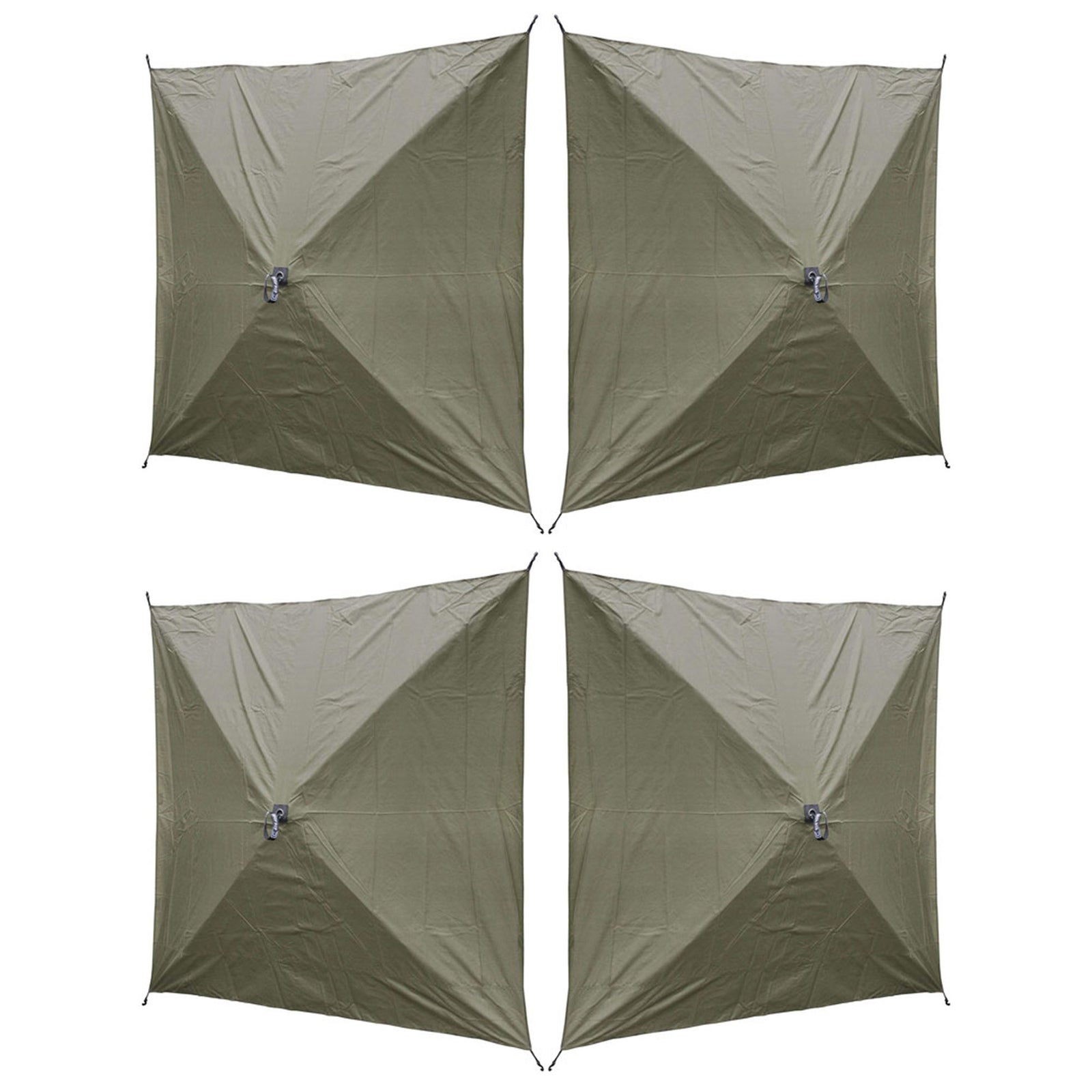 Clam Quick Set Screen Hub Green Tent Wind & Sun Panels, Accessory Only (4 Pack) - VMInnovations