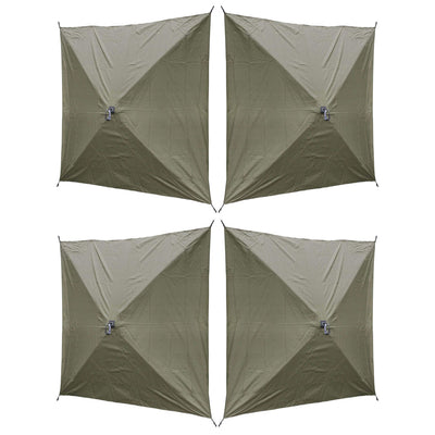 Clam Quick Set Screen Hub Green Tent Wind & Sun Panels, Accessory Only (4 Pack) - VMInnovations