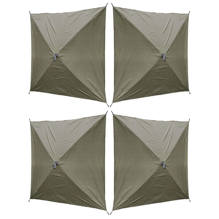 Clam Quick Set Screen Hub Green Tent Wind & Sun Panels, Accessory Only (4 Pack)