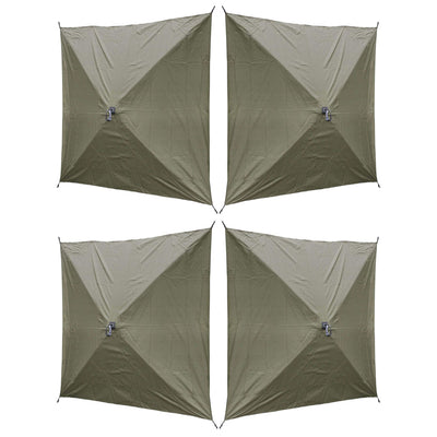 Clam Quick Set Screen Hub Green Tent Wind & Sun Panels, Accessory Only (4 Pack)