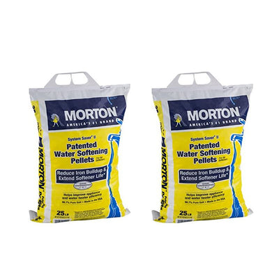 Morton Salt System Saver II Water Softener Pellets, 25 lbs (2 Pack)