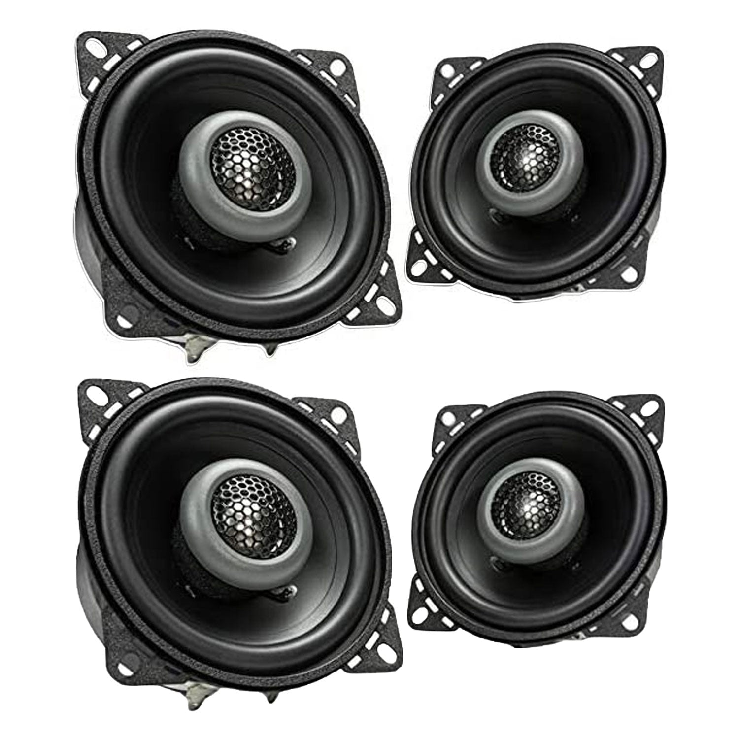 MB Quart Formula 4 Inch 2 Way Coaxial Car Audio Speakers Pair, Black (2 Pack) - VMInnovations