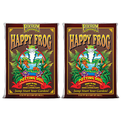 Foxfarm (2)FX14047+FX14000 Happy Frog Organic Mix & Ocean Forest Plant Soil Mix