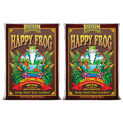 Foxfarm (2)FX14047+FX14000 Happy Frog Organic Mix & Ocean Forest Plant Soil Mix - VMInnovations