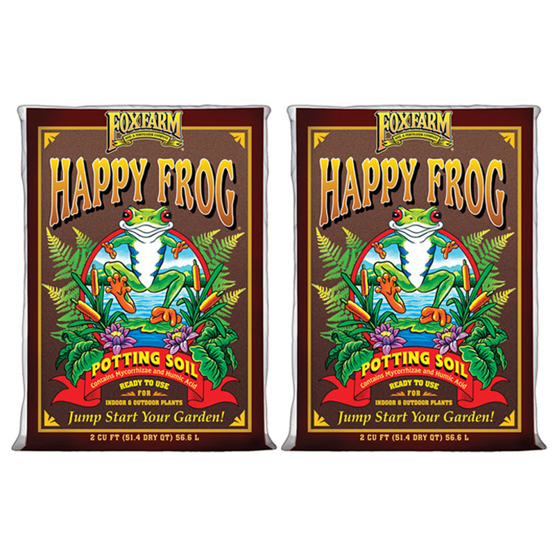 Foxfarm (2)FX14047+FX14000 Happy Frog Organic Mix & Ocean Forest Plant Soil Mix - VMInnovations