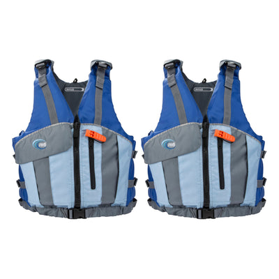 Sea Eagle Pro 3 Person Inflatable Kayak, Paddles, and 2 Reflex Life Jackets, M/L