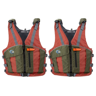 Intex Excursion 5 Person Inflatable Raft, 2 Oars and 2 Copper Life Jackets, M/L