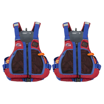 Intex Excursion 5 Person Inflatable Raft, 2 Oars and 2 Red Life Jackets, L/XL
