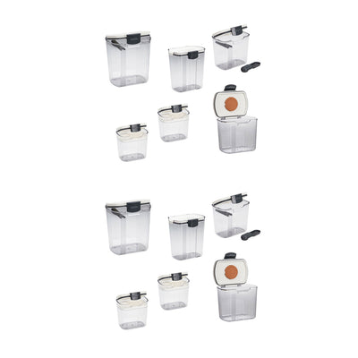Progressive International Prepworks ProKeeper 6 Piece Clear Storage Set (2 Pack)