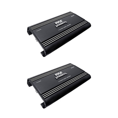 Pyle PLA4478 Bridgeable 4 Channel 4000 Watt Car Audio Mosfet Amplifier (2 Pack)