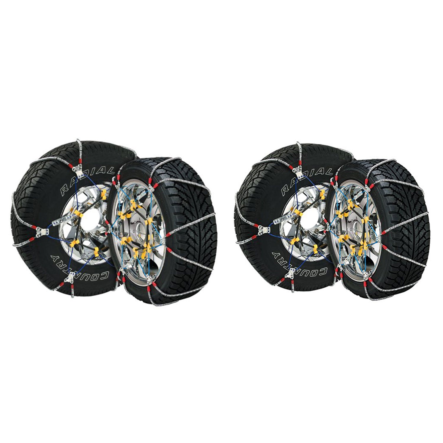 Security Chain SZ135 Super Z6 Car Truck Snow Radial Cable Tire Chain, 4 Pack