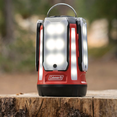 Coleman Quad Panel 800L LED Lantern, Outdoor Camping Light with 4 Panels and USB - VMInnovations