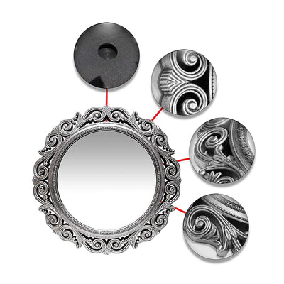 Infinity Instruments Antique Design Large 24-Inch Round Wall Mirror (Open Box)