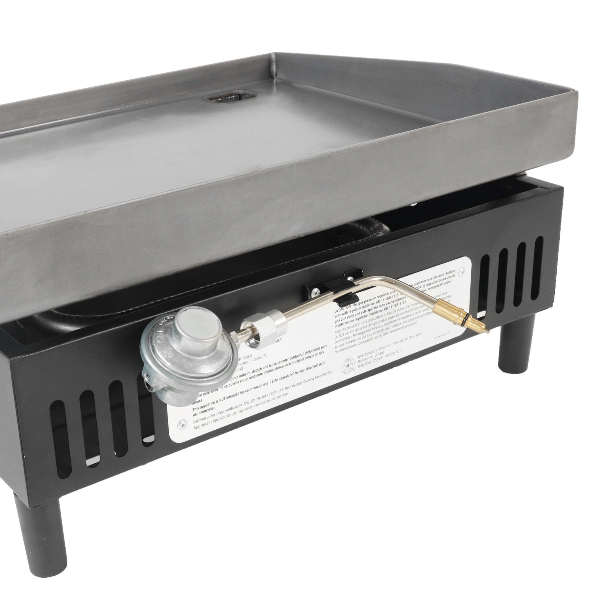 Razor Griddle 19 Inch Portable 1 Burner LP Propane Gas Grill, Steel (For Parts)