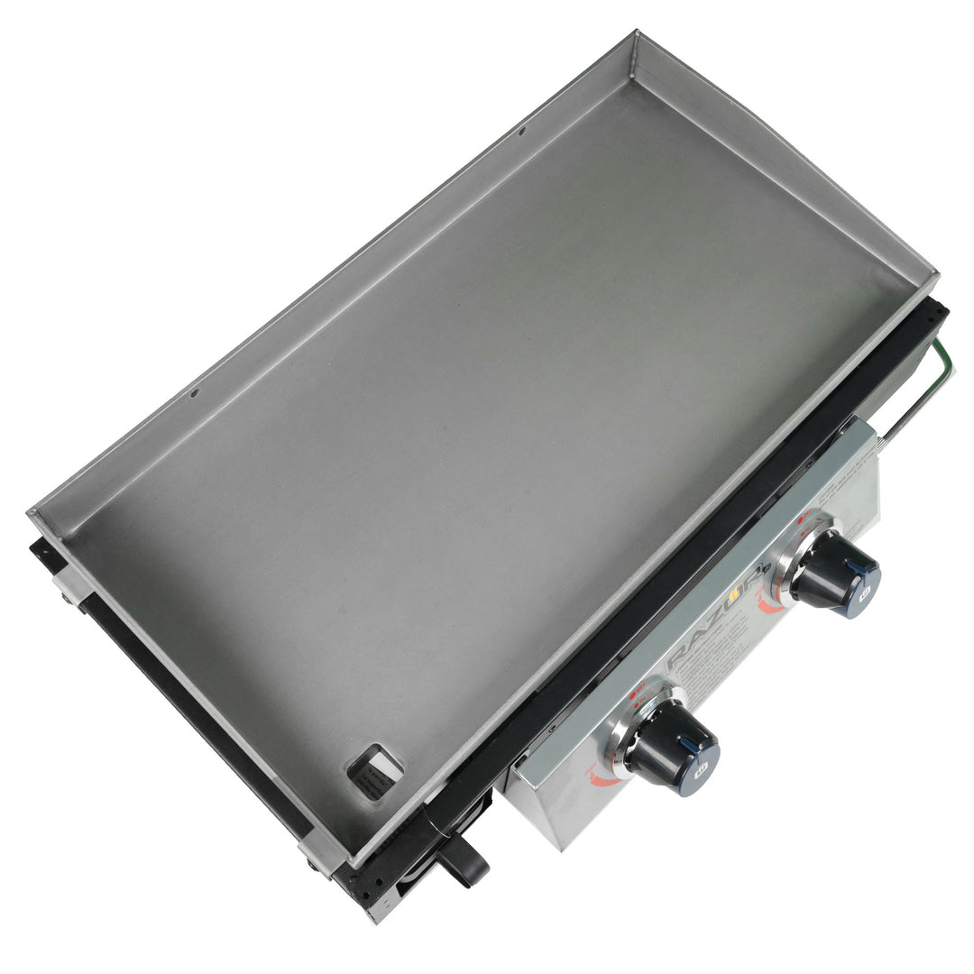 Razor Griddle 25 Inch Portable 2 Burner LP Propane Gas Grill, Steel (Used)