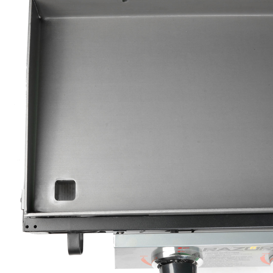 Razor Griddle 25 Inch Portable 2 Burner LP Propane Gas Grill, Steel (Used)