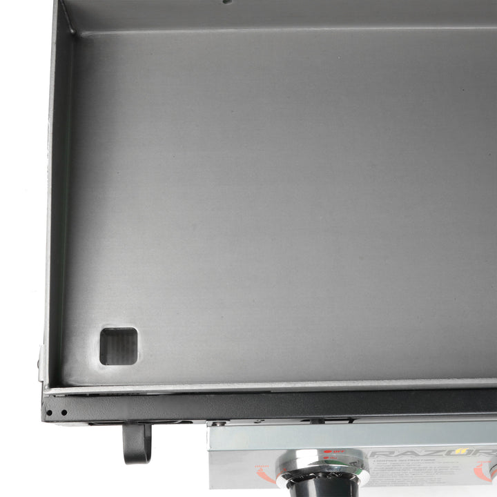Razor Griddle 25 Inch Portable 2 Burner LP Propane Gas Grill, Steel (Used)