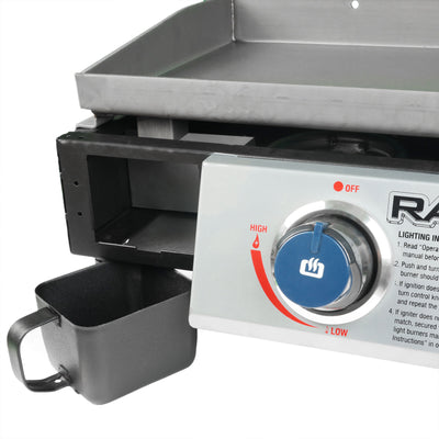 Razor Griddle 25 Inch Portable 2 Burner LP Propane Gas Grill, Steel (For Parts)