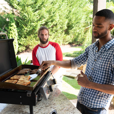 Razor Griddle 25 Inch Portable 2 Burner LP Propane Gas Grill, Steel (Used) - VMInnovations
