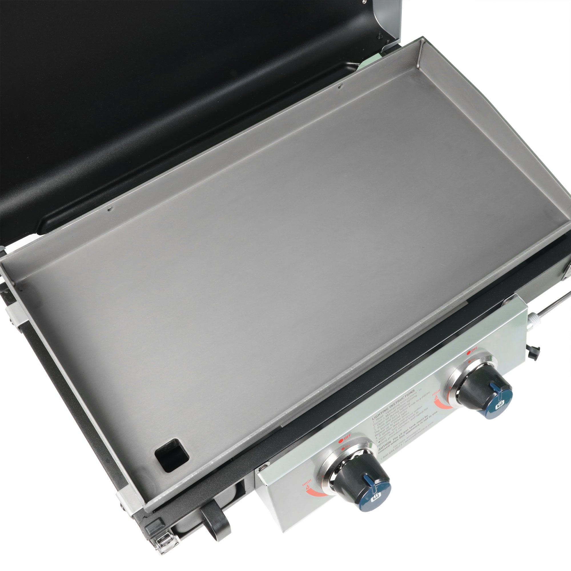 Razor Griddle 25 Inch Portable 2 Burner LP Propane Gas Grill, Steel (Used) - VMInnovations