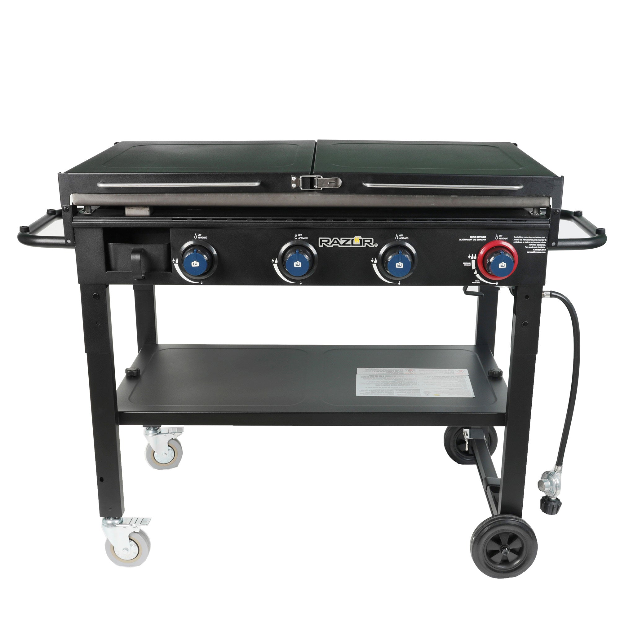 Razor Griddle 37 Inch Outdoor 4 Burner LP Propane Gas Griddle Grill (For Parts)