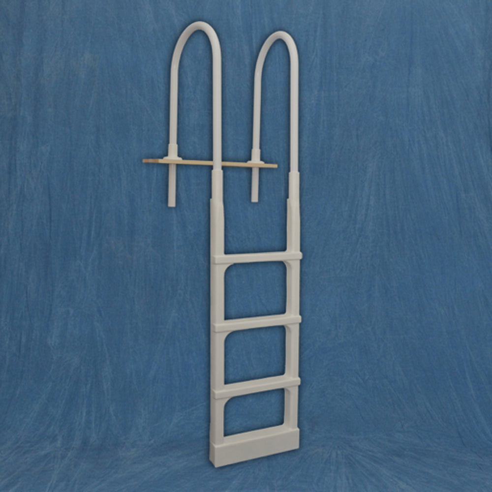 Main Access 54 Inch Adjustable In Pool Above Ground Pool Ladder, Taupe (Used) - VMInnovations