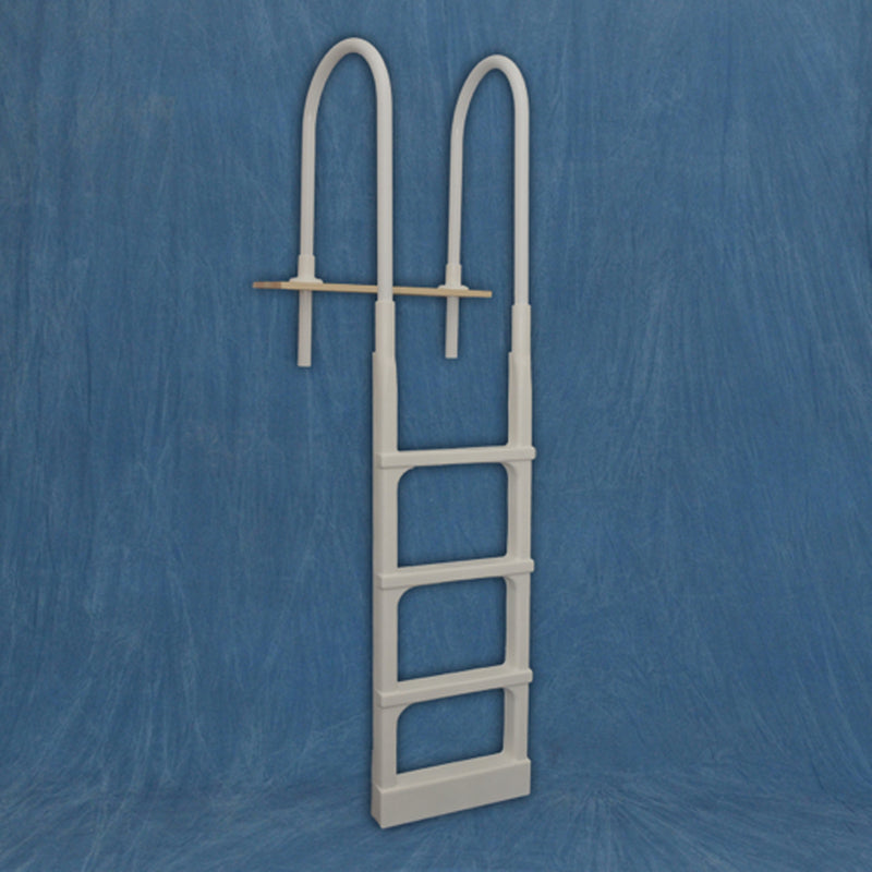 Main Access 54 Inch Adjustable In Pool Above Ground Pool Ladder, Taupe (Used)