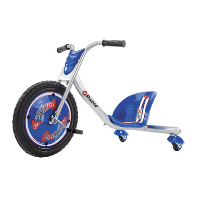 Razor Rip Rider Ride On Big Wheel Tricycle, Kids Ages 5 & Up, Blue (Open Box)
