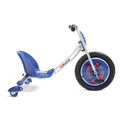 Razor Rip Rider 360 Drifting Ride On Big Wheel Tricycle, Blue (For Parts)