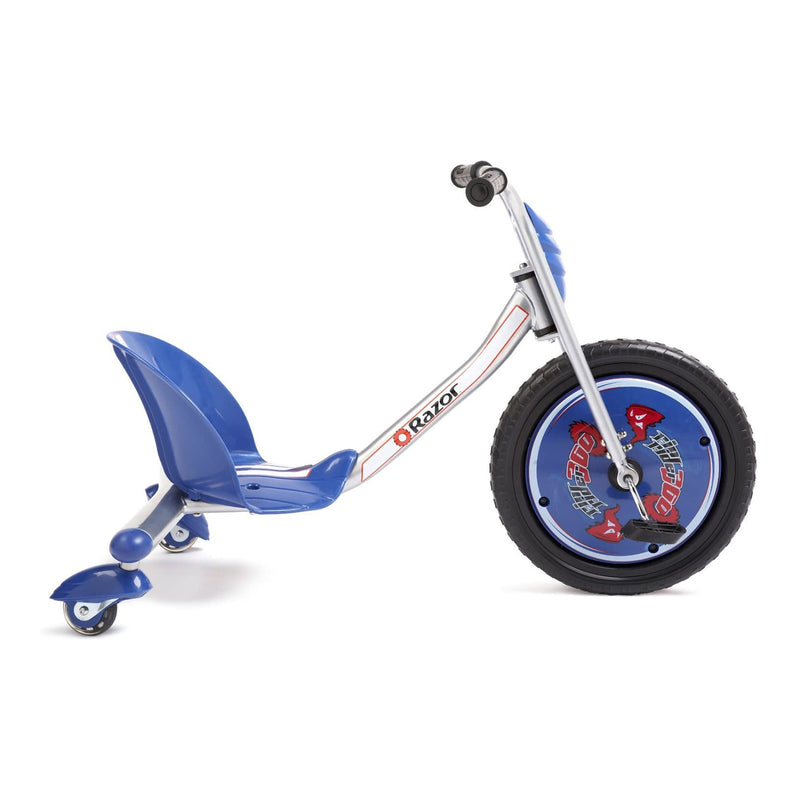 Razor Rip Rider Ride On Big Wheel Tricycle, Kids Ages 5 & Up, Blue (Open Box)