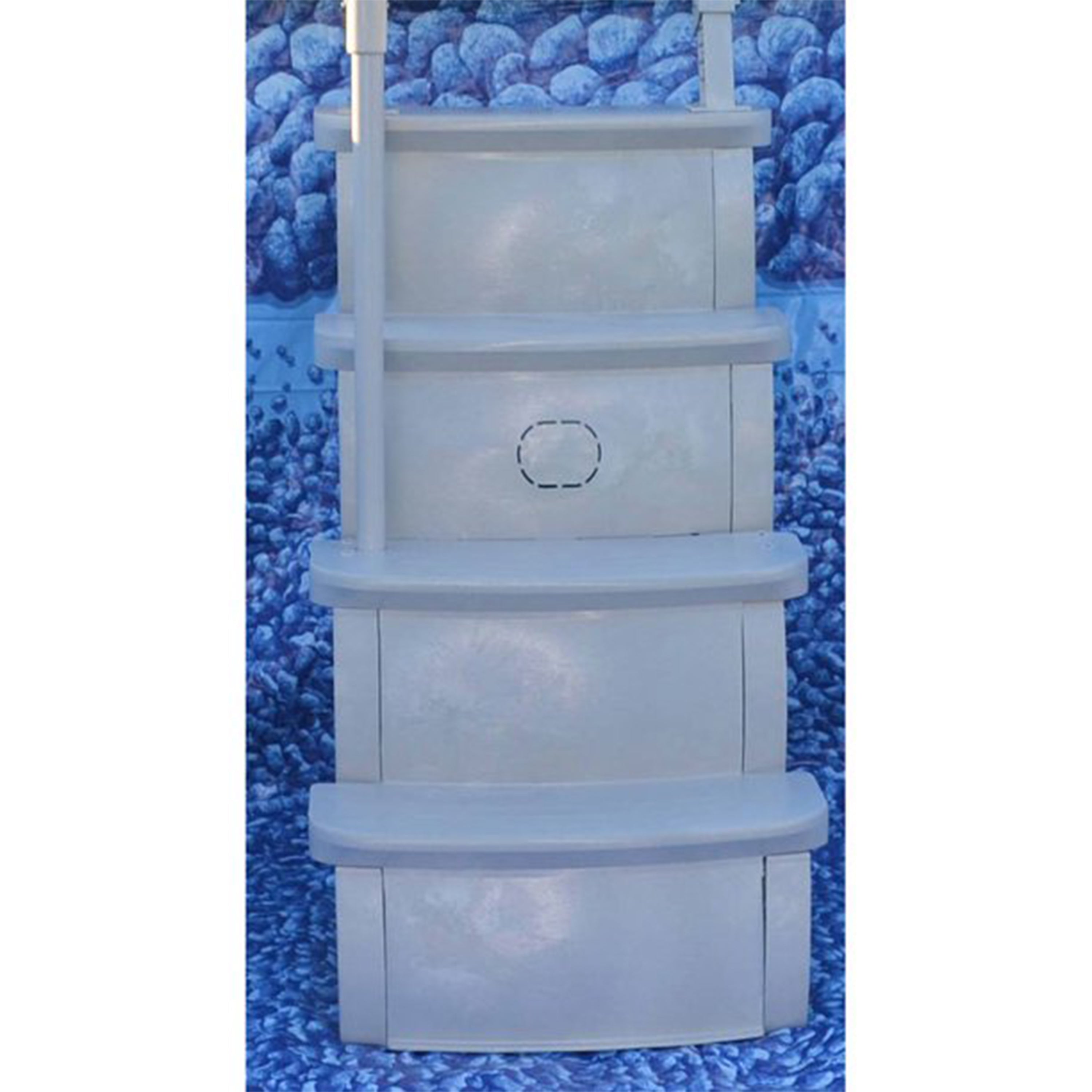 Main Access Smart Step 24" Wide Swimming Pool Entrance w/ Hand Rail, Taupe(USED) - VMInnovations